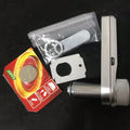 Home electronic cabinet lock in silver metal finish with screw mechanism and lock body, suitable for wooden and metal cabinets