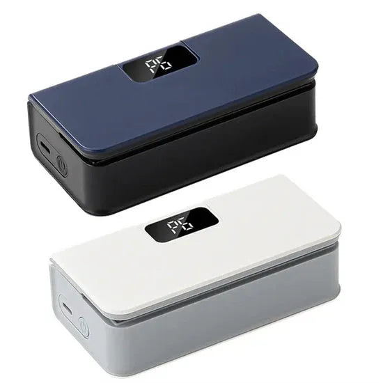 Small white or blue portable hand press heat sealing machine for plastic snack bags