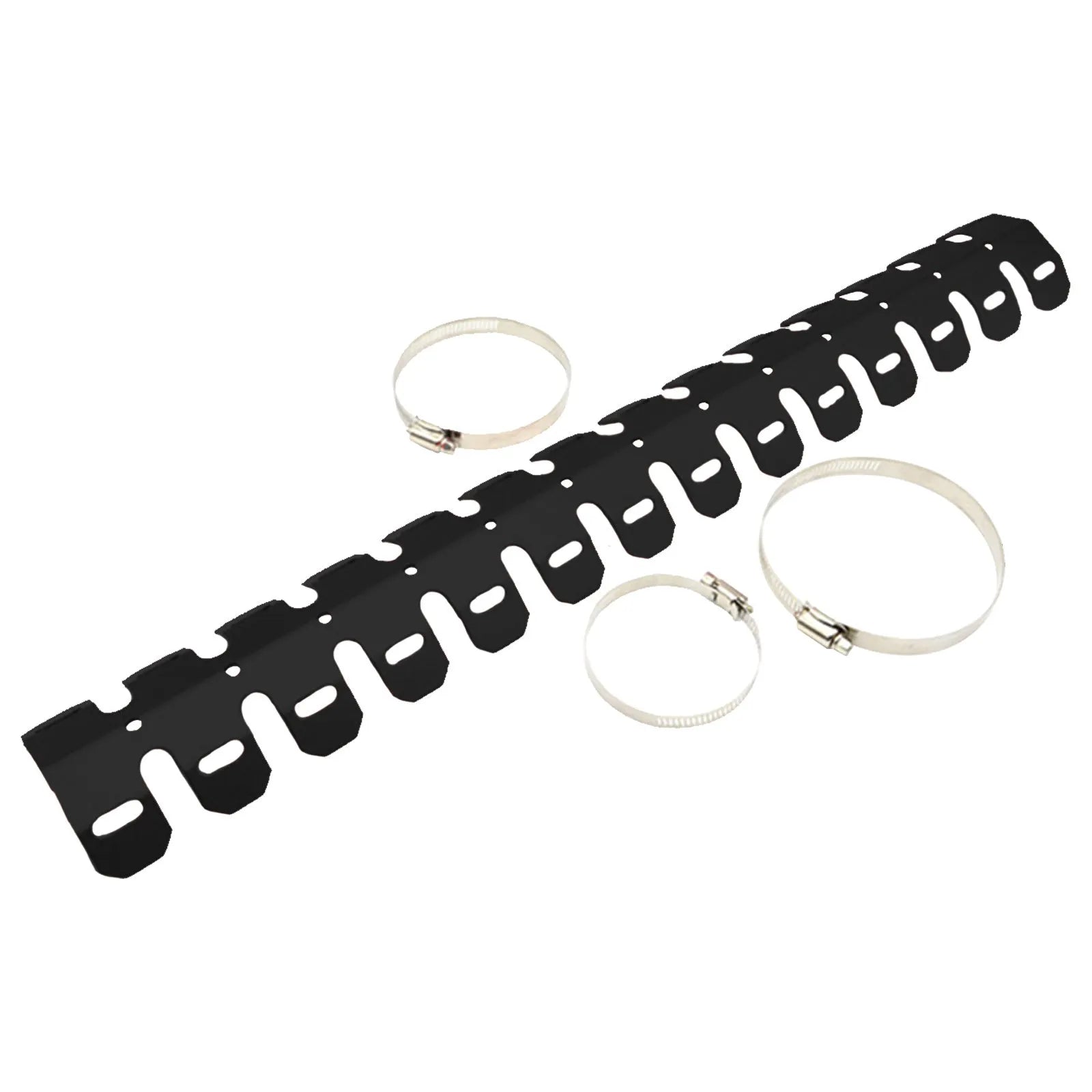 Aluminium alloy exhaust protection cover for off-road motorcycle, 60cm length, red colour