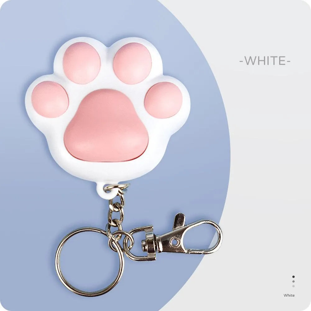 USB rechargeable infrared cat teaser toy with keychain attachment in black or pink colours