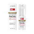 30g tube of lightweight facial sunscreen with titanium dioxide and hydrating ingredients
