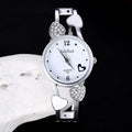 Women's quartz watch set with diamond accents black round dial stainless steel case alloy strap pin buckle