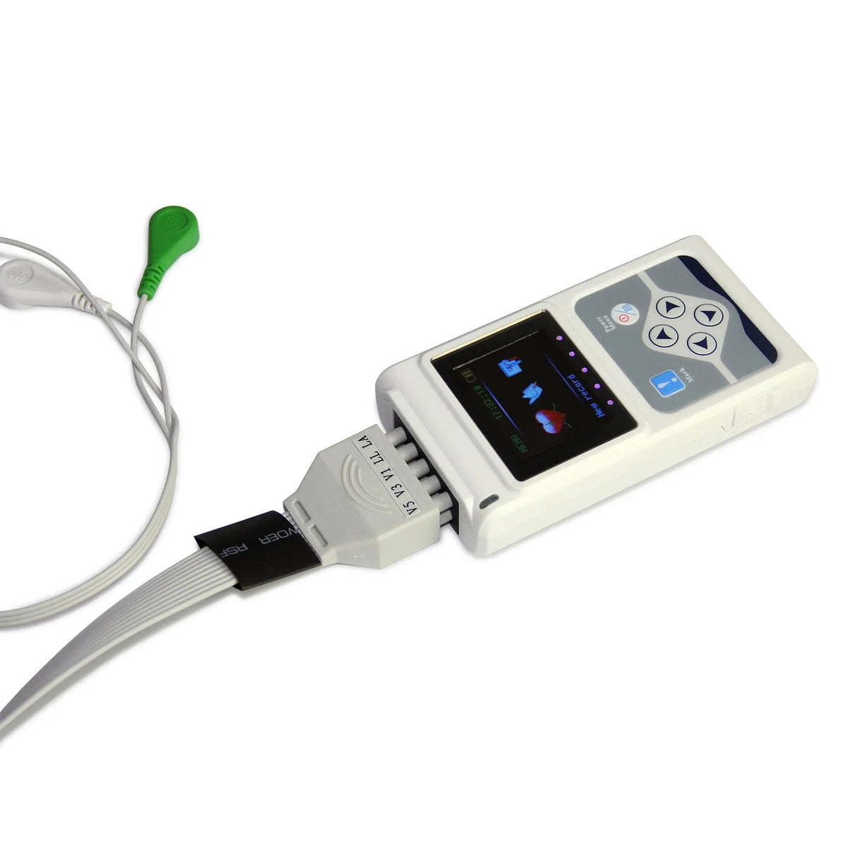 ECG Holter 12 channel 12 lead recorder TLC5000 with lead cable and USB for 24-hour ECG monitoring