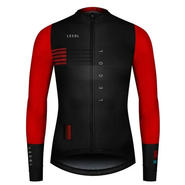 Men's autumn full sleeve cycling jersey in long sleeve design with 11 colour options sizes XS to 4XL
