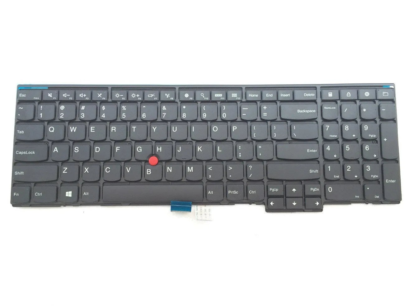 Black Lenovo ThinkPad USB keyboard for E531 laptop with UK QWERTY layout