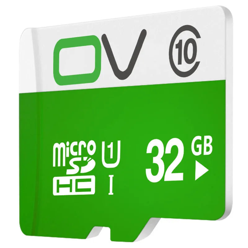 CLASS10 memory card with 10 MB/s read and write speed, available in 8GB, 16GB, 32GB and 64GB capacities.