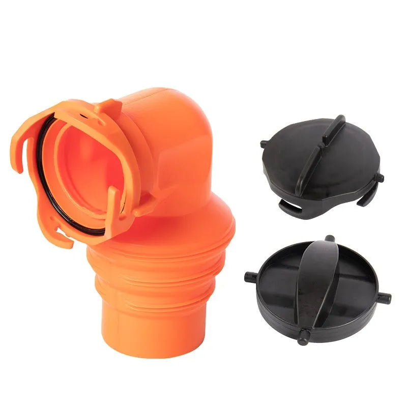 90 degree rotary elbow joint connector for caravan sewage hose waste water drainage system
