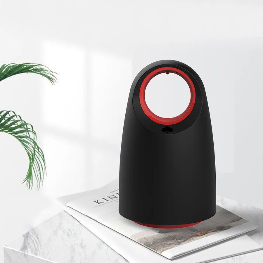 Black or white USB electric mosquito killer lamp with UV light and grid, dimensions 12x12x21.5 cm.