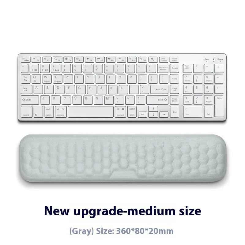 Memory foam mouse wrist pad with silicone base in cloth or leather cover options