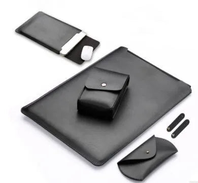 Microfibre leather laptop sleeve for MacBook Air and Pro in 11, 12, and 13 inch sizes with colour options