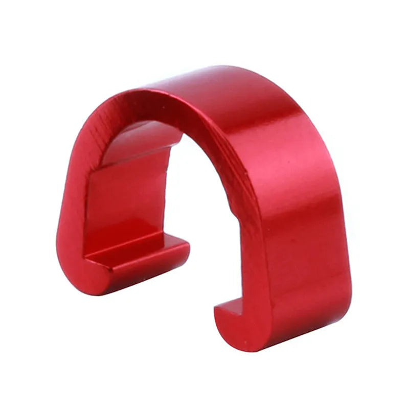 Aluminium alloy C-shaped buckle in assorted colours, dimensions 10.2mm by 13mm.