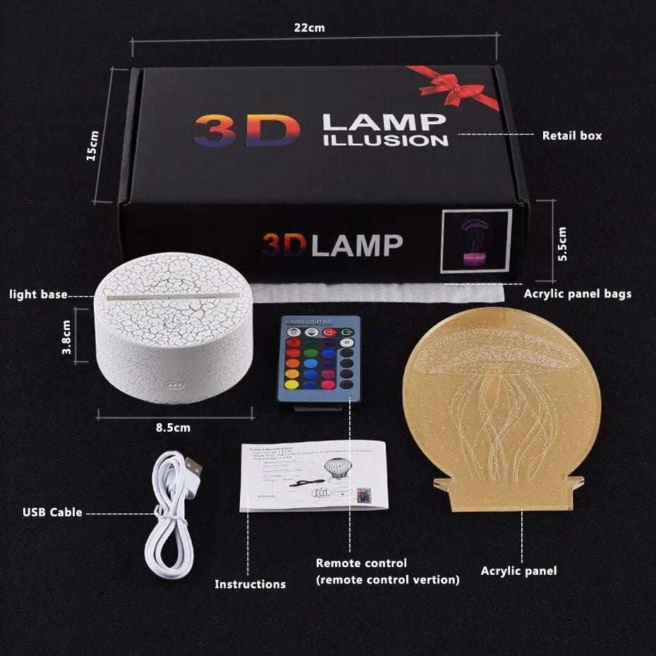 Cartoon airplane-shaped LED night light with touch switch and acrylic shade