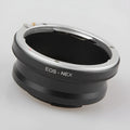 Metal EOS-NEX lens adapter ring in black for Canon EF lenses to Sony NEX cameras