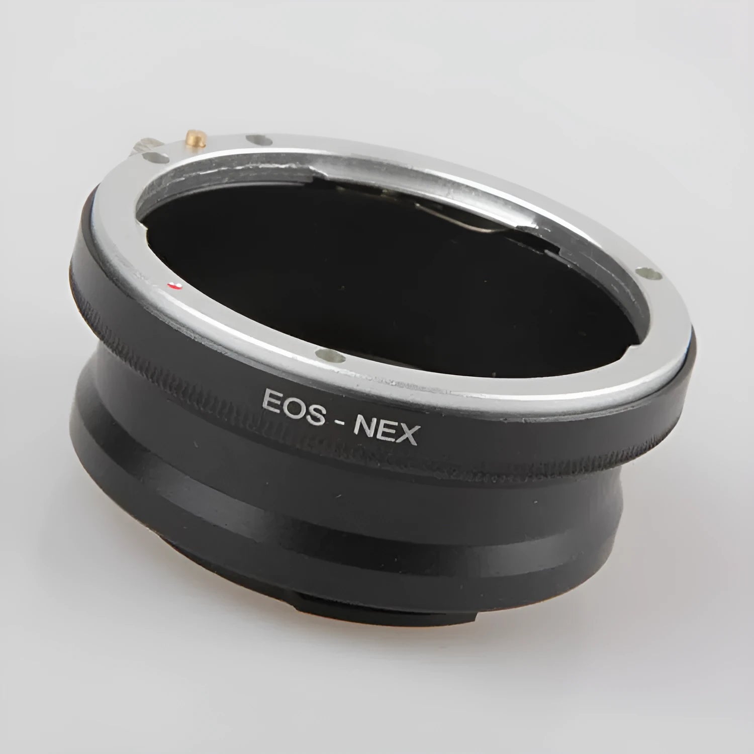 Metal EOS-NEX lens adapter ring in black for Canon EF lenses to Sony NEX cameras