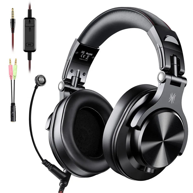 OneOdio professional over-ear monitor headphones with 40mm drivers in black or red colour options