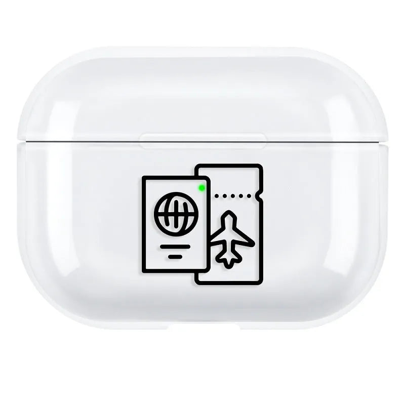 AirPods Pro 3 PC protective case cover in simple solid colour back cover style
