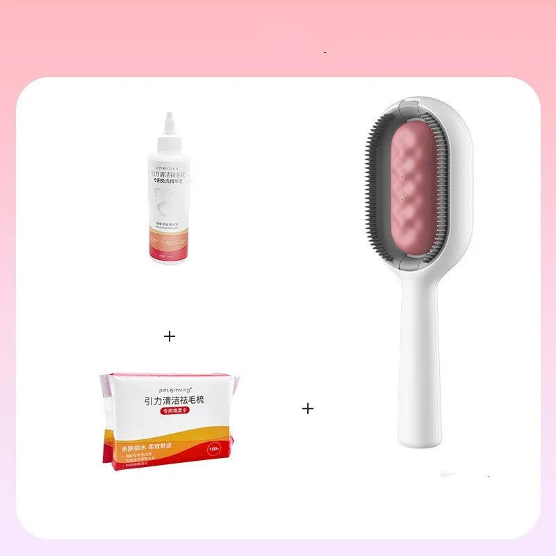 Large floating dog hair comb with ABS silicone construction for bath-time grooming