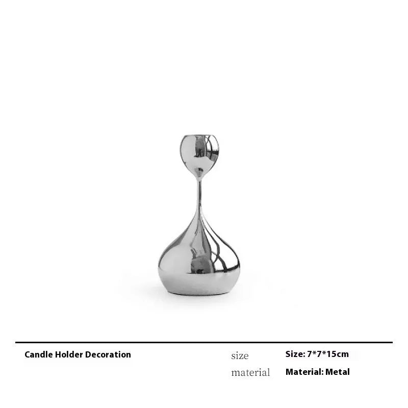 Glass wine accessory set with ice bucket, plates, whisky bottles and stainless steel ornaments in modern simple style