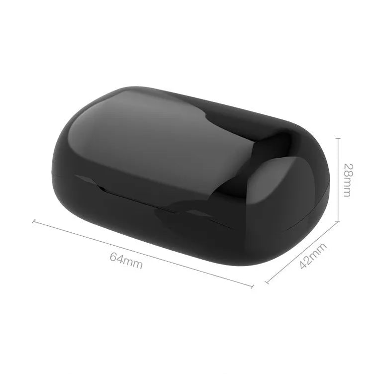 TWS Bluetooth wireless earbuds in black, pink, or white colour options with charging case