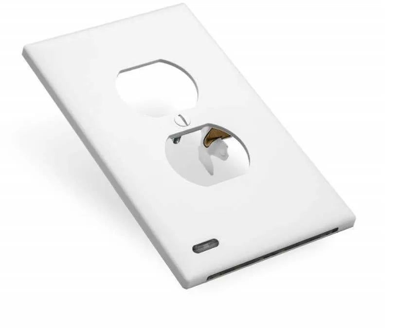White plug-in LED night light with motion sensor installed in a UK wall socket