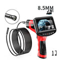 8.5mm dual-lens endoscope HD inspection camera with flexible and hard cable options.