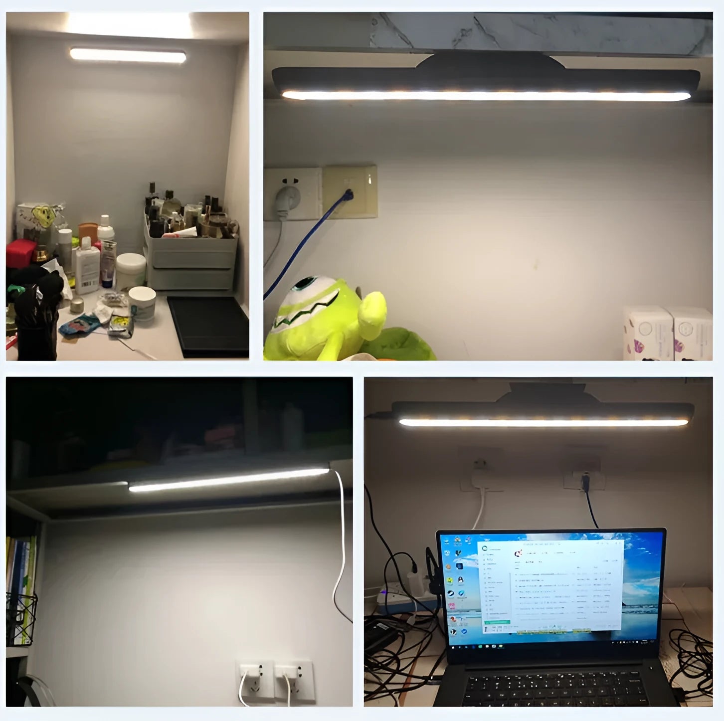 Cool charge type magnet adsorption eye protection desk lamp LED light bar with ABS material and USB recharge