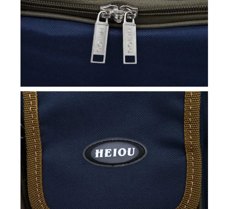 Oxford cloth shoulder bag in black with soft handle and shoulder strap, capacity 56-75 litres