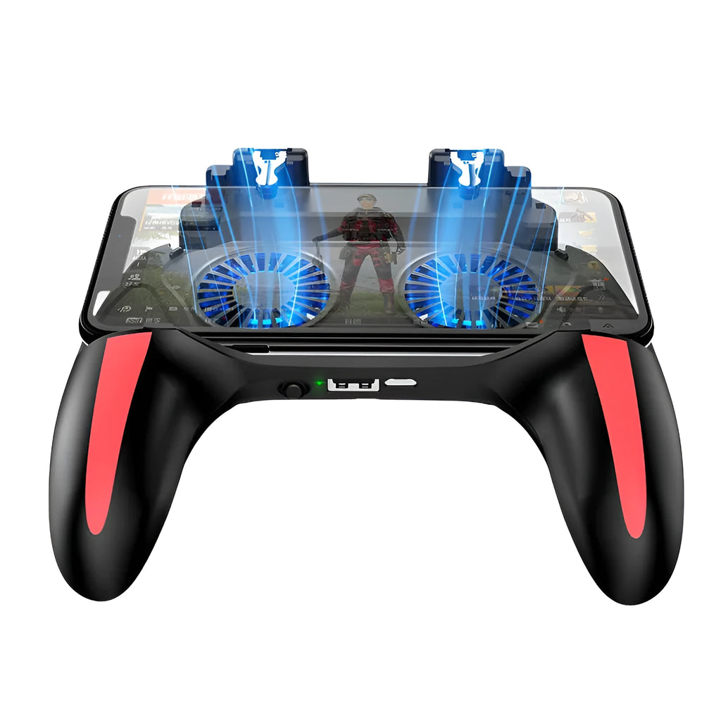 H10 mobile game cooling controller with touch screen for smartphones between 4.7 and 6.5 inches