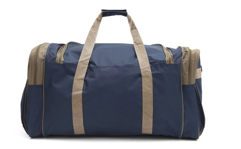 Oxford cloth shoulder bag in black with soft handle and shoulder strap, capacity 56-75 litres