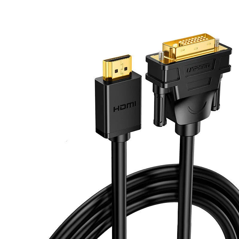 HDMI laptop to projector adapter cable in green package with length options shown