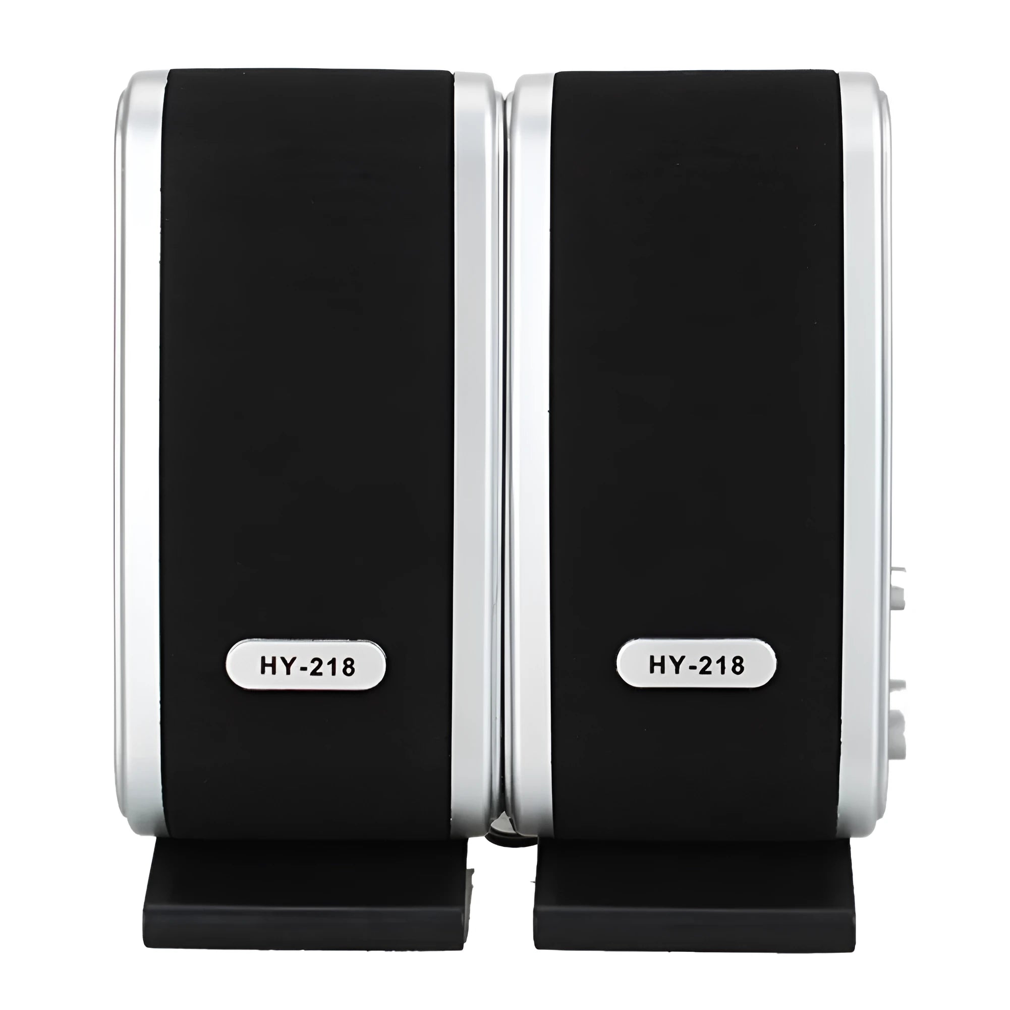 Black mini USB notebook speaker for computer audio enhancement with dual 3W output
