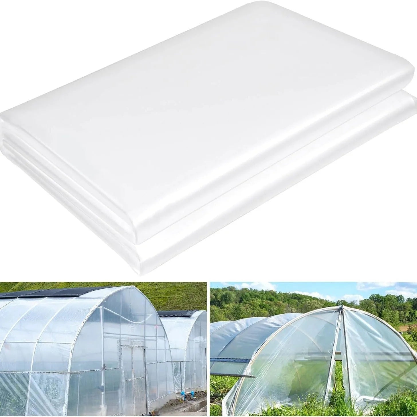 Roll of 4x8 metre plastic greenhouse film for vegetable shed cold protection