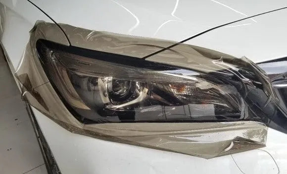 Roll of 30cm wide transparent car lamp protective film for large LED headlights