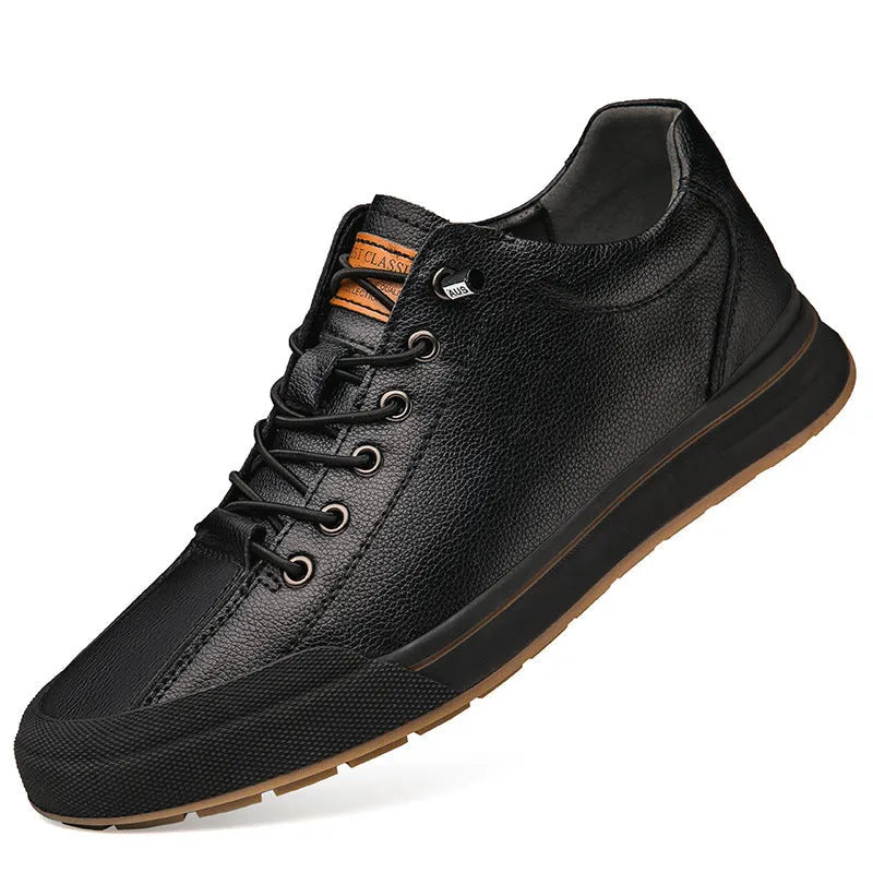 Men's white and black breathable trainers with 6cm heel in six seasonal variations