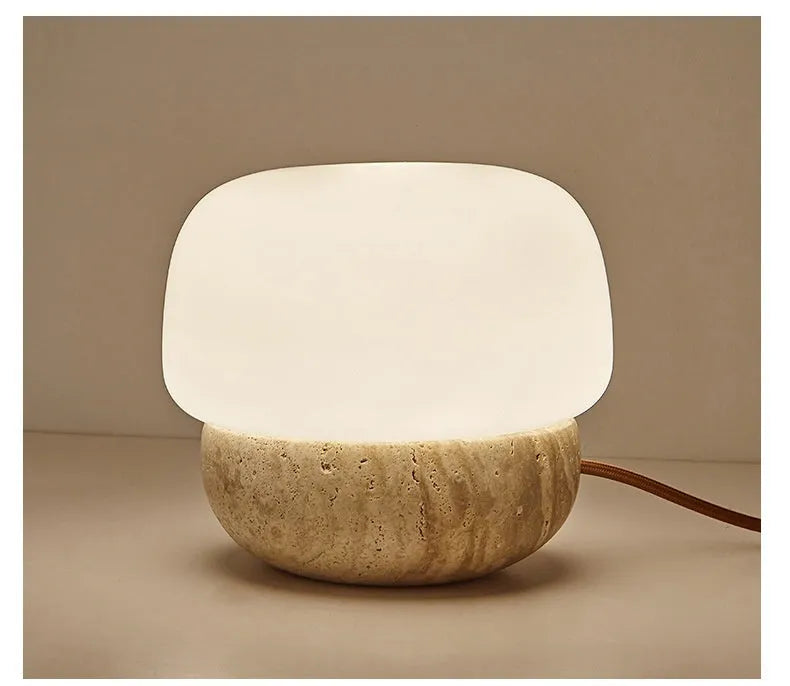 Retro creative bedside lamp with button switch measuring 18cm