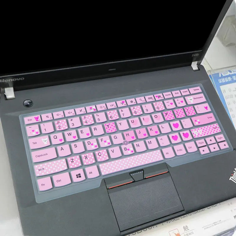 Laptop keyboard protective film for Lenovo 14-inch notebook silicone cover colourful translucent design