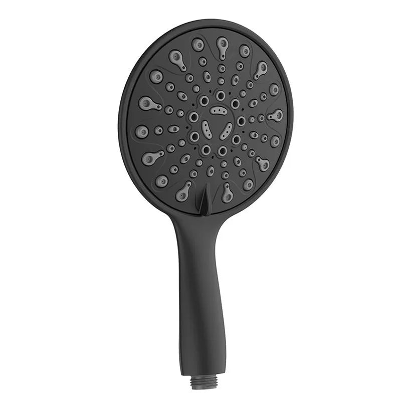 Chrome electroplated six-function handheld shower head with a 6-inch face
