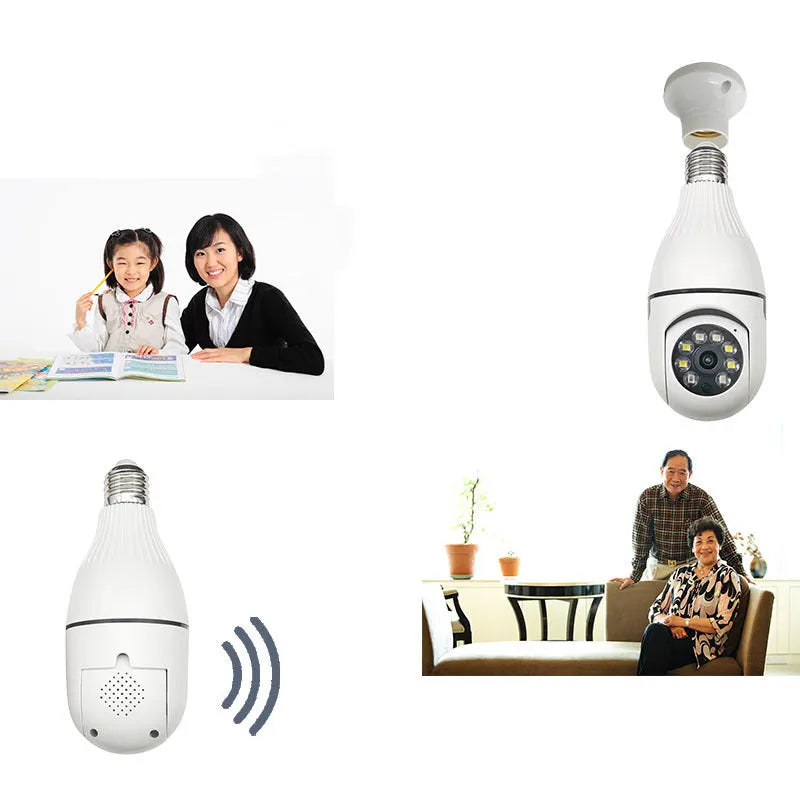Minions wireless surveillance camera with wide-angle lens for indoor monitoring