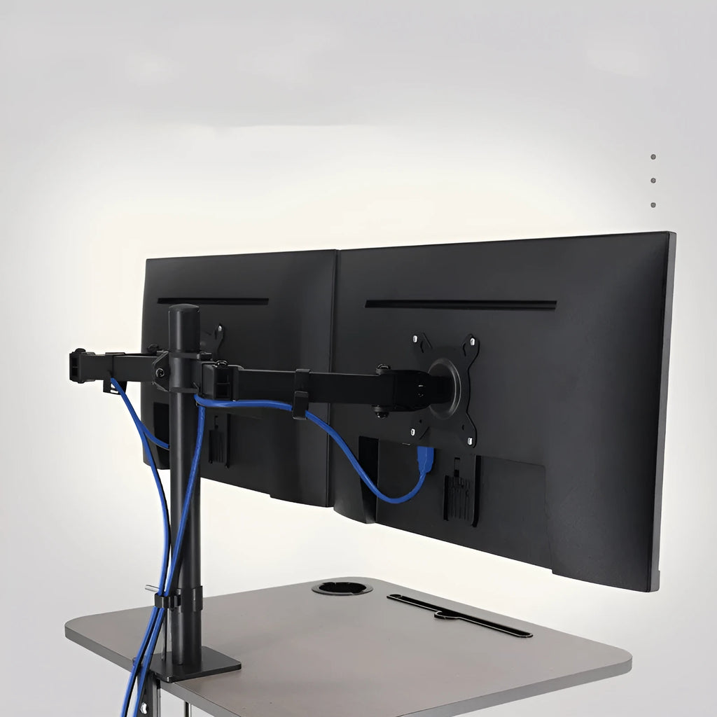 Universal computer lifting rotating display bracket made of steel for 13-32 inch screens
