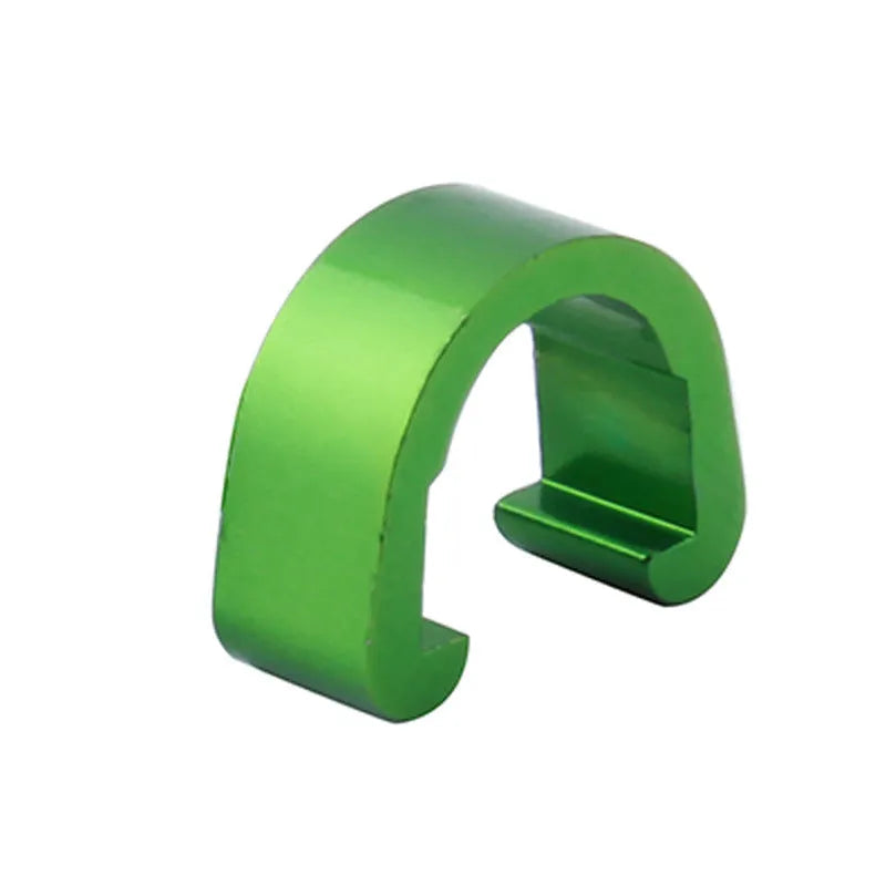 Aluminium alloy C-shaped buckle in assorted colours, dimensions 10.2mm by 13mm.