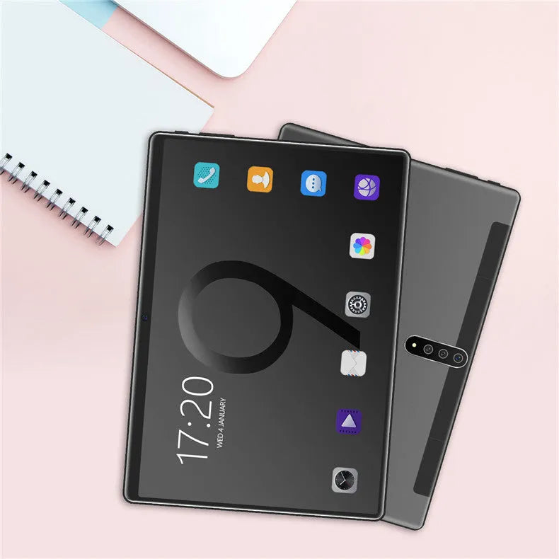 T10W Android tablet with 10.1-inch IPS screen, detachable keyboard, and GPS navigation feature