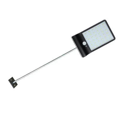 Black and white IP65 waterproof solar garden light for outdoor balcony and courtyard illumination
