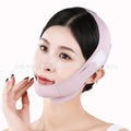 Purple and green V face shaping mask for facial lifting and tightening