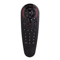 G30 wireless keyboard remote control with QWERTY keys and integrated air mouse function on a black background.