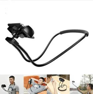 Baseus flexible 360-degree adjustable phone holder with shockproof bubble support on a grey background.