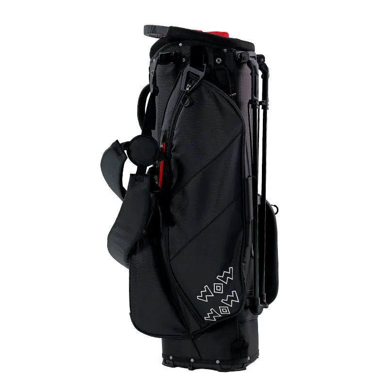 Polyester golf bracket ball bag with anti-collision design, full set, available in red or blue