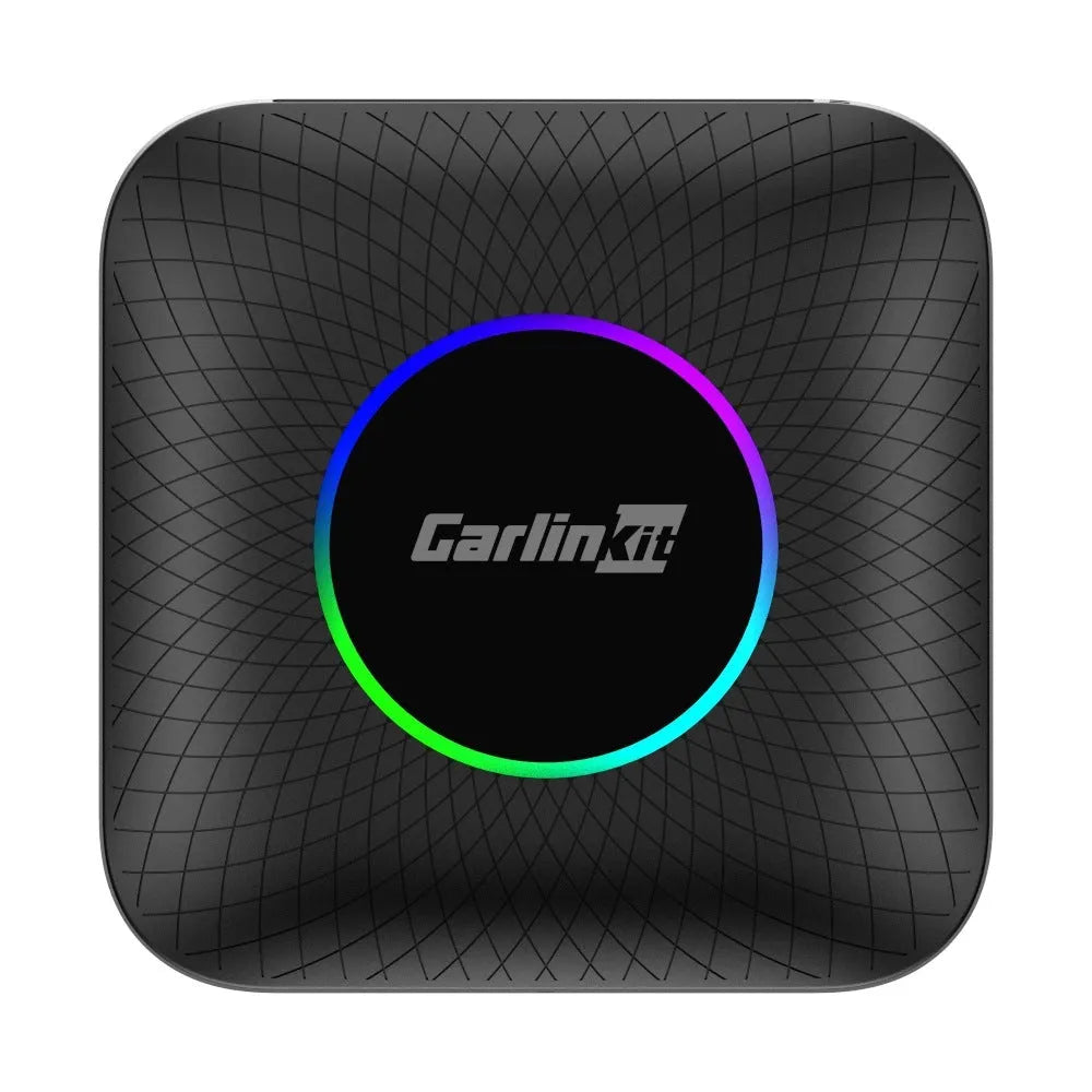Car wired to wireless converter box with ABS PC casing, high-pass eight-core system for wireless CarPlay and Android Auto.