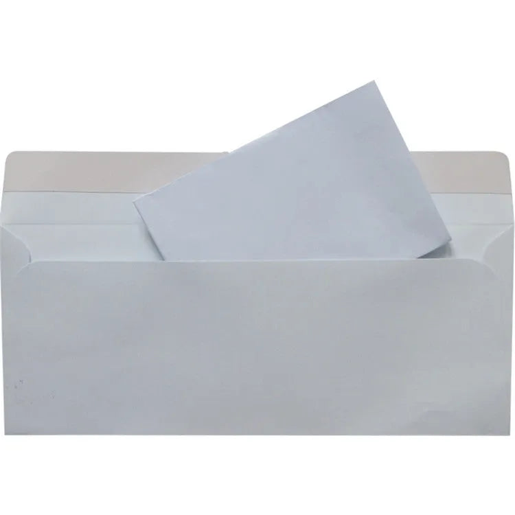 Blue anti opening self-adhesive confidential envelope measuring 105x240mm for document security