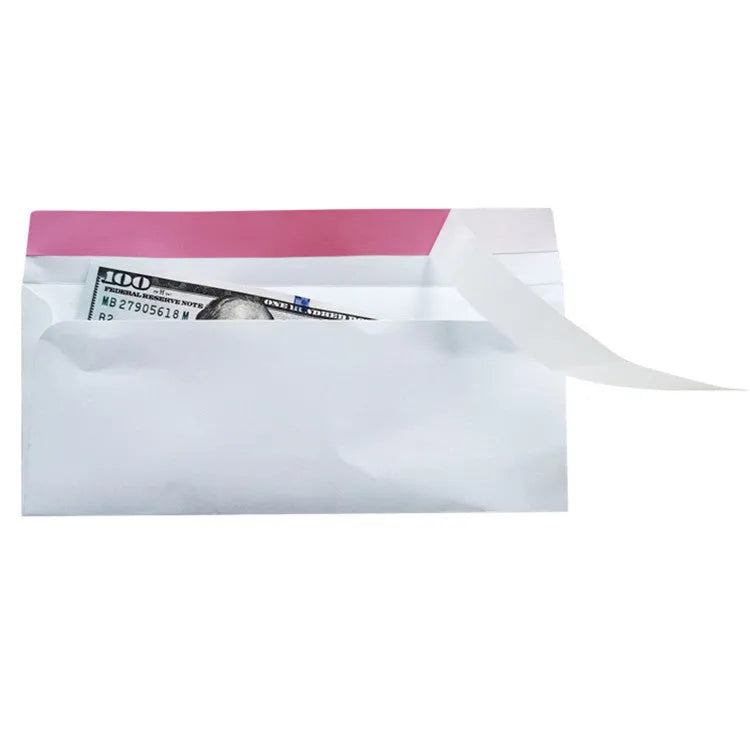 Blue anti opening self-adhesive confidential envelope measuring 105x240mm for document security