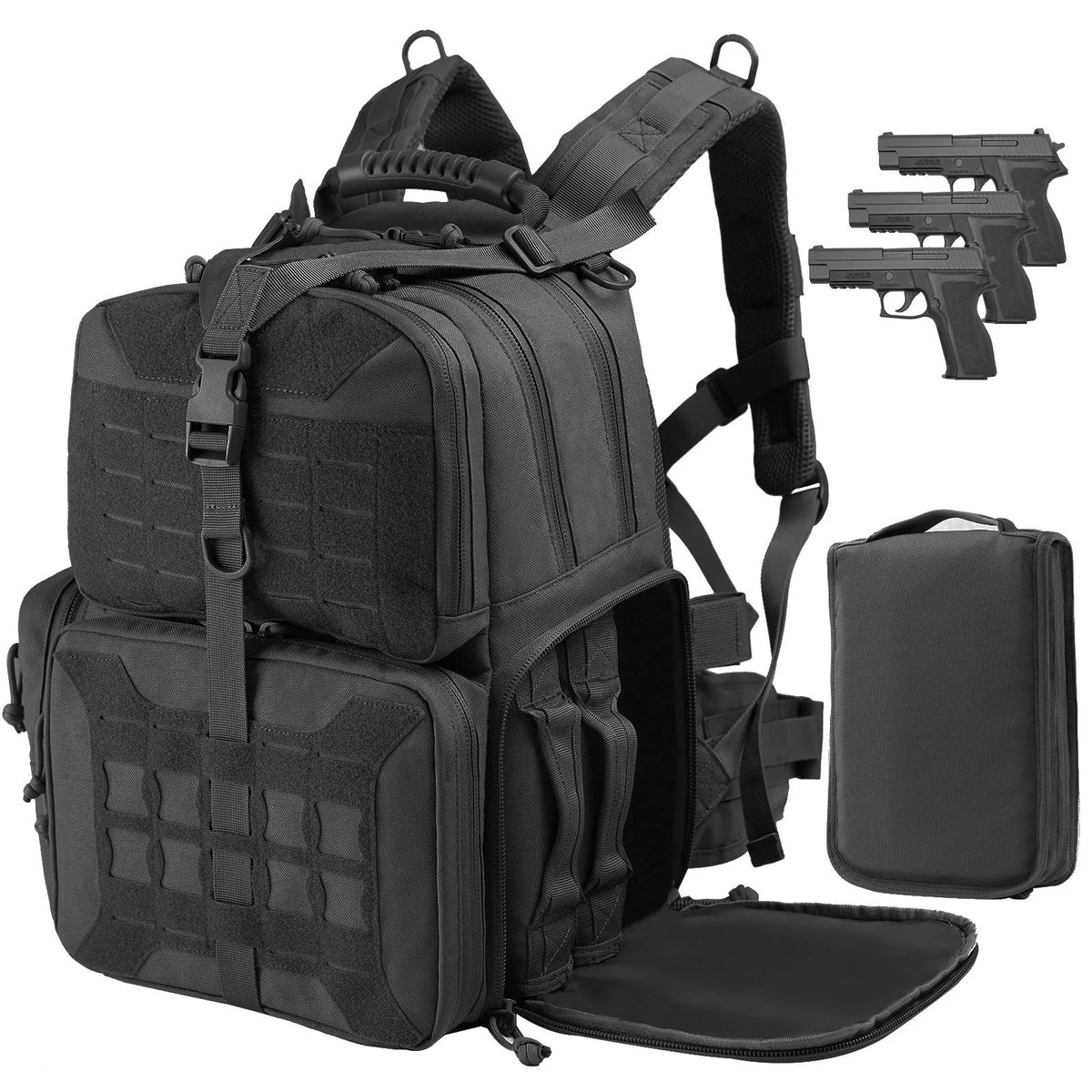 Nylon outdoor tactics backpack in khaki or black, wear-resistant, below 20L capacity, unisex EDC bag for outdoor sports.